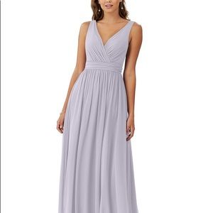 Azazie Kora Mac bridesmaids gown
Dress Color: Dusty Lavender